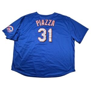 Mitchell Ness Mike Piazza Jersey Mens 6xlb Big New York Mets MLB Baseball 1999